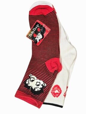 Betty Boop Logo Lips Mid-Crew Sock Set